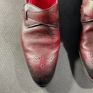 burdi | Shoes | Burdi Black Red Leather Dress Classic Casual  display picture 3